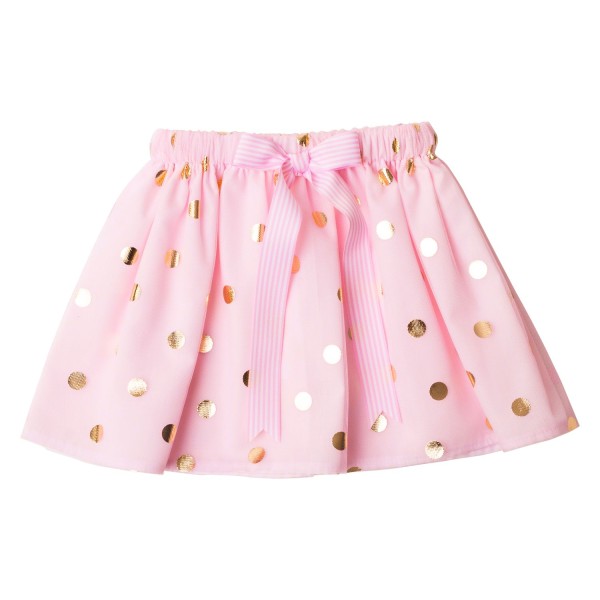 Girls Tutu Twirling Skirts Collection2 Pink & Gold Spot Tulle Tutu Skirt