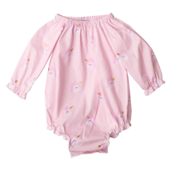 Pink Unicorn Love Collection Long Seeve Fabric Romper