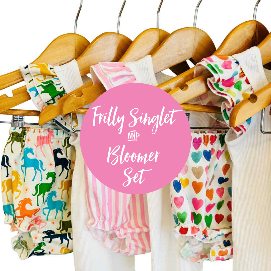 Frilly Singlet & Bloomer Set