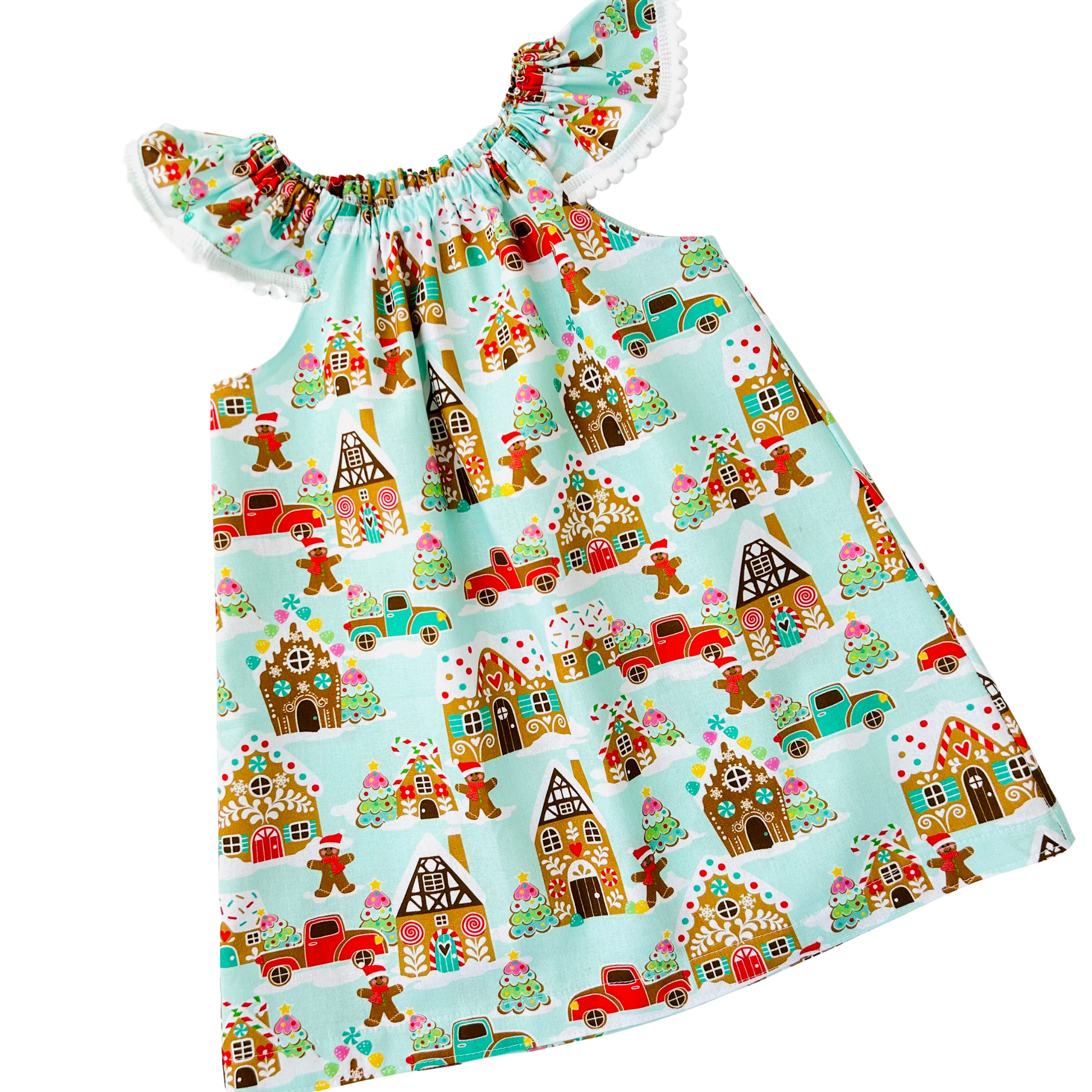 Gingerbread Allsorts Flutter Dress