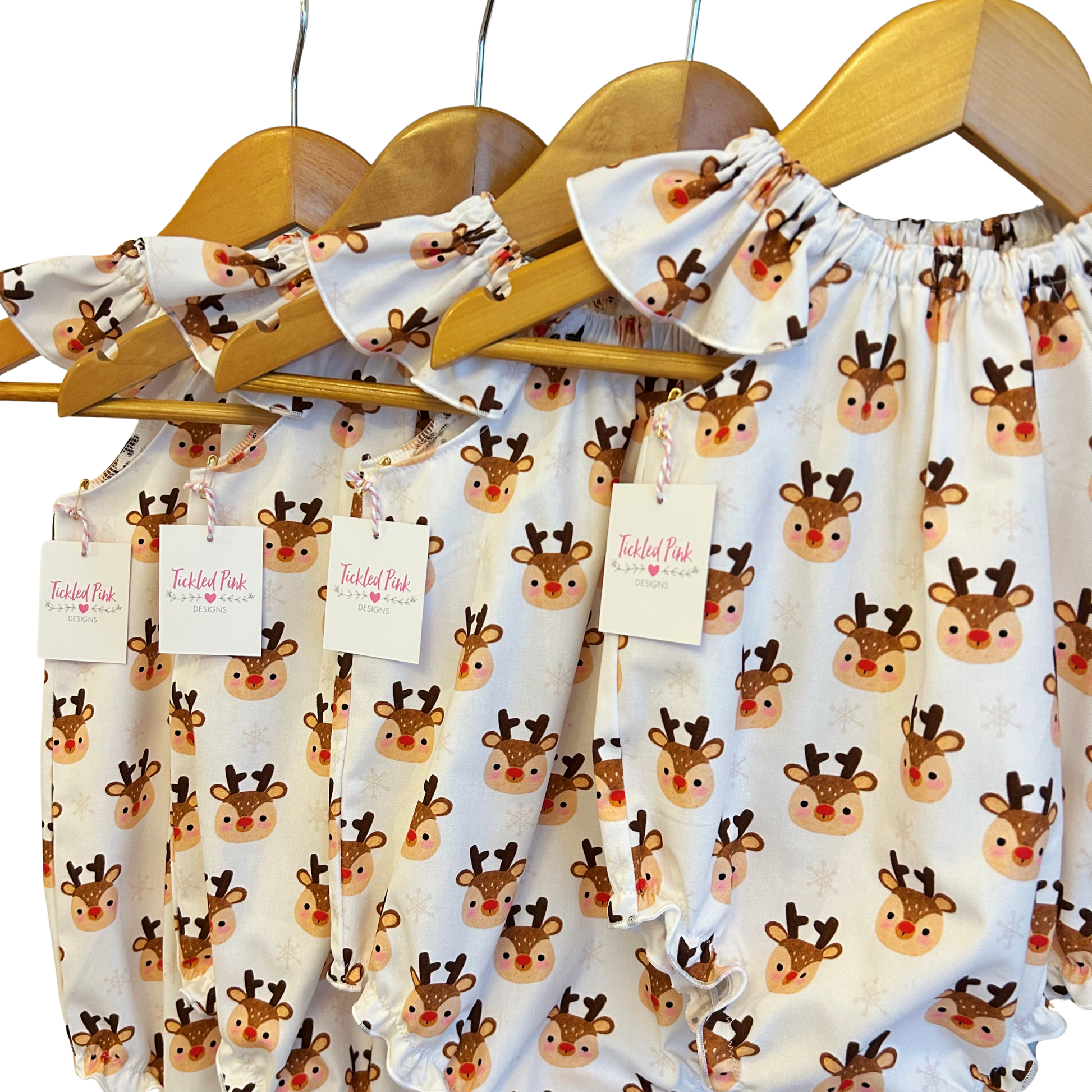 Reindeer Hugs Flutter Romper