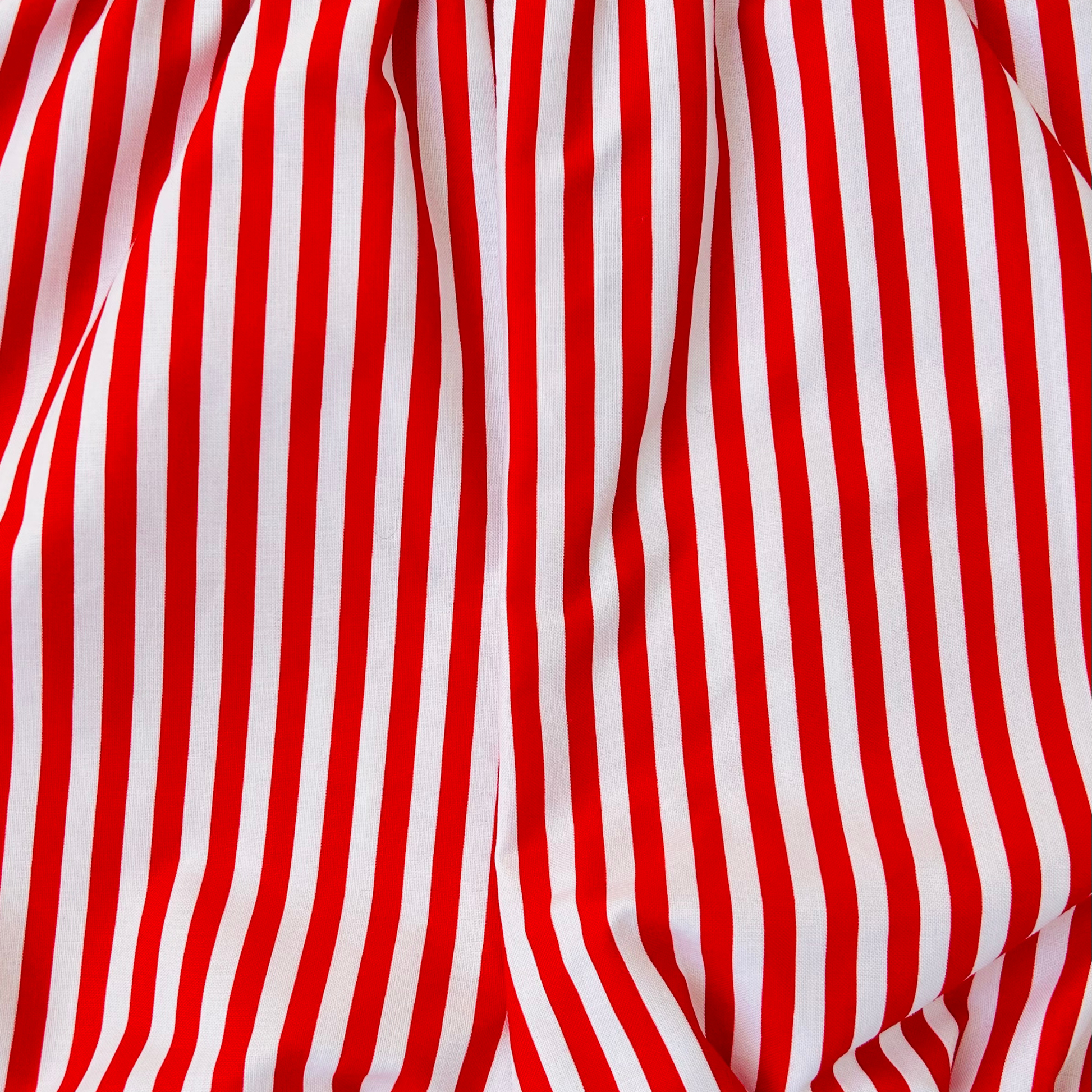 Red Candy Cane Stripes Overalls