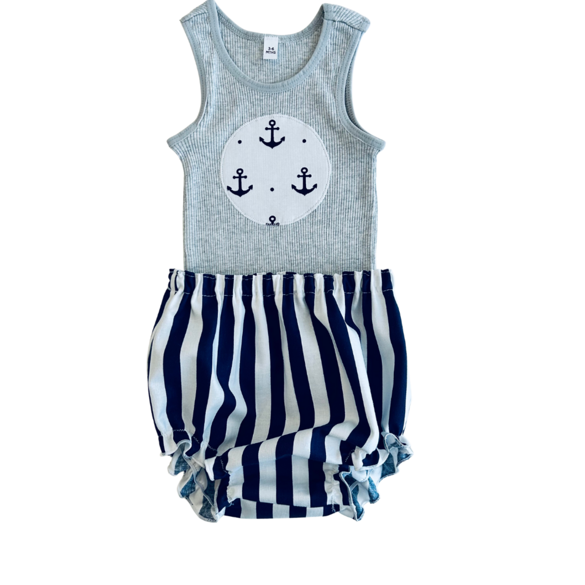 Anchor Away Singlet & Bloomer Set