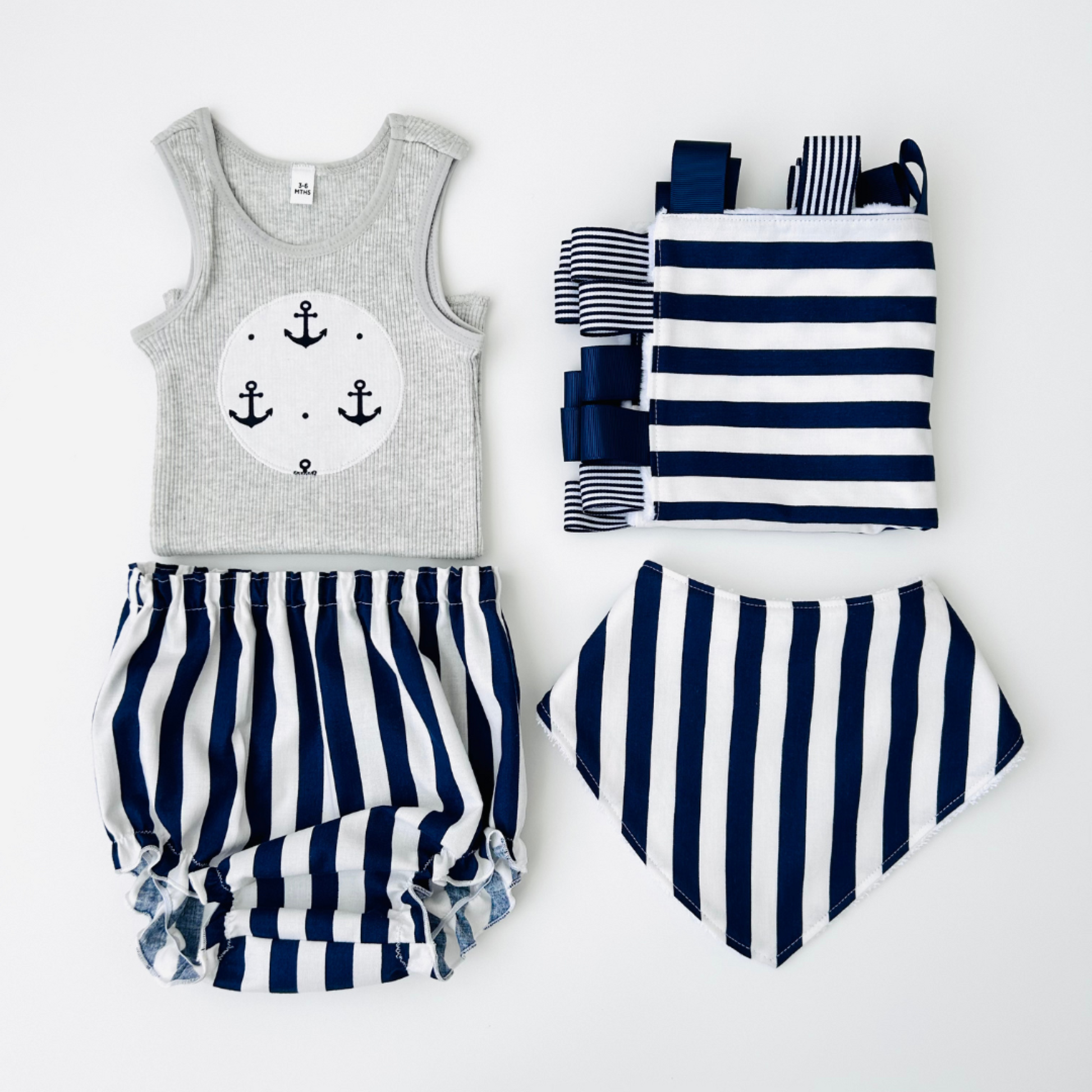 Anchor Away Singlet & Bloomer Set