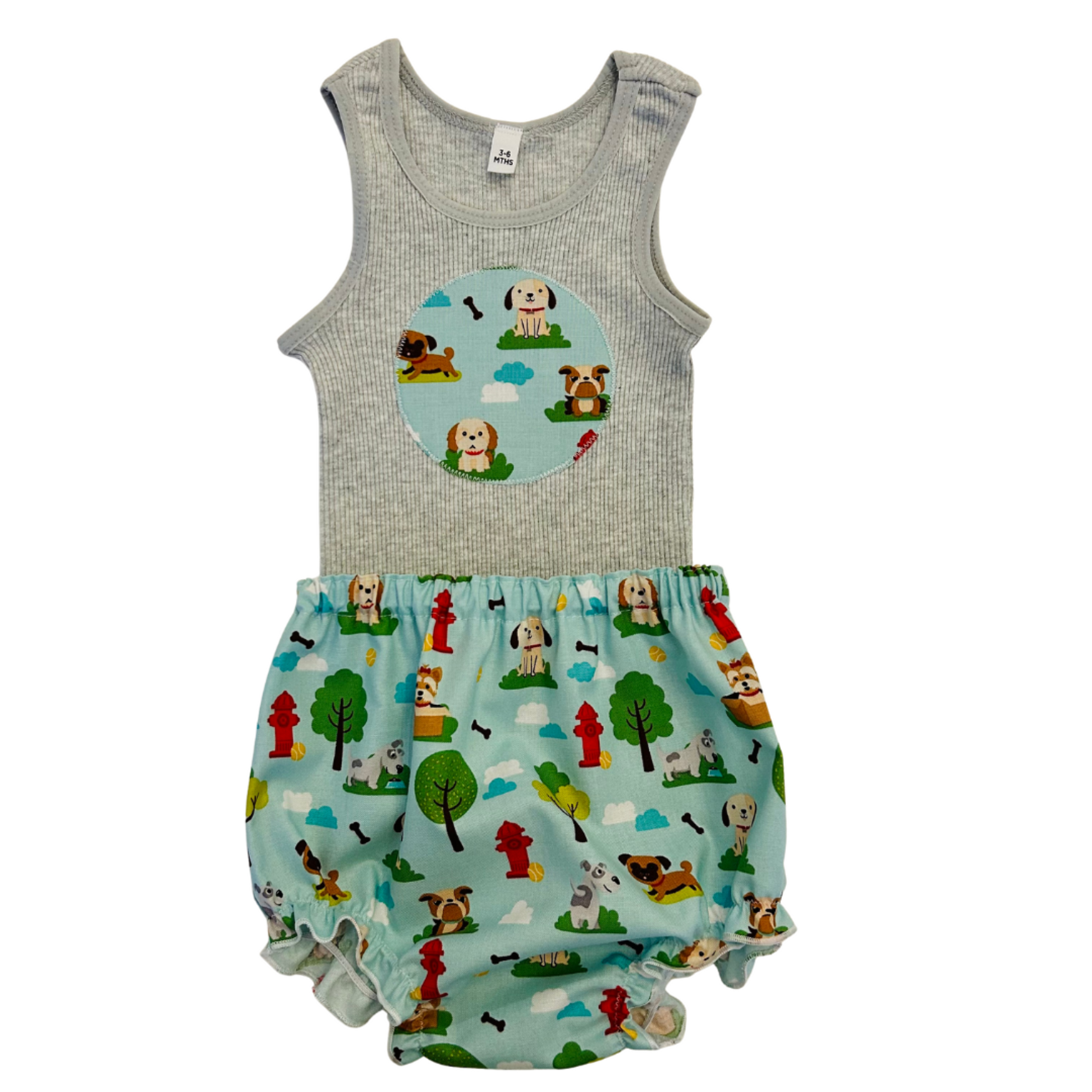 Dogs Day Out Singlet & Bloomer Set