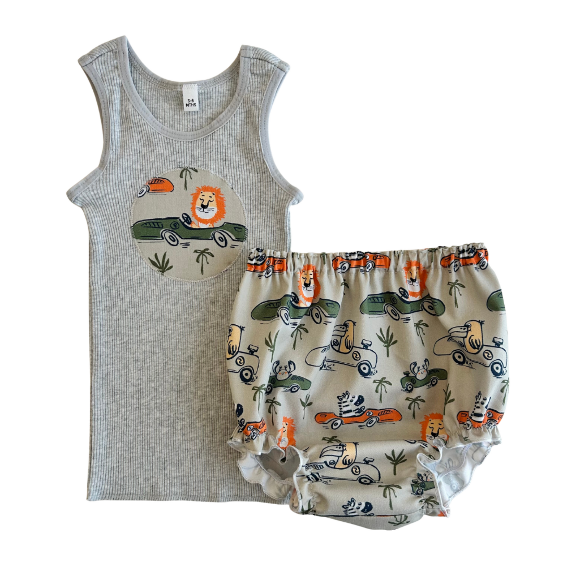Safari Racer Singlet & Bloomer Set