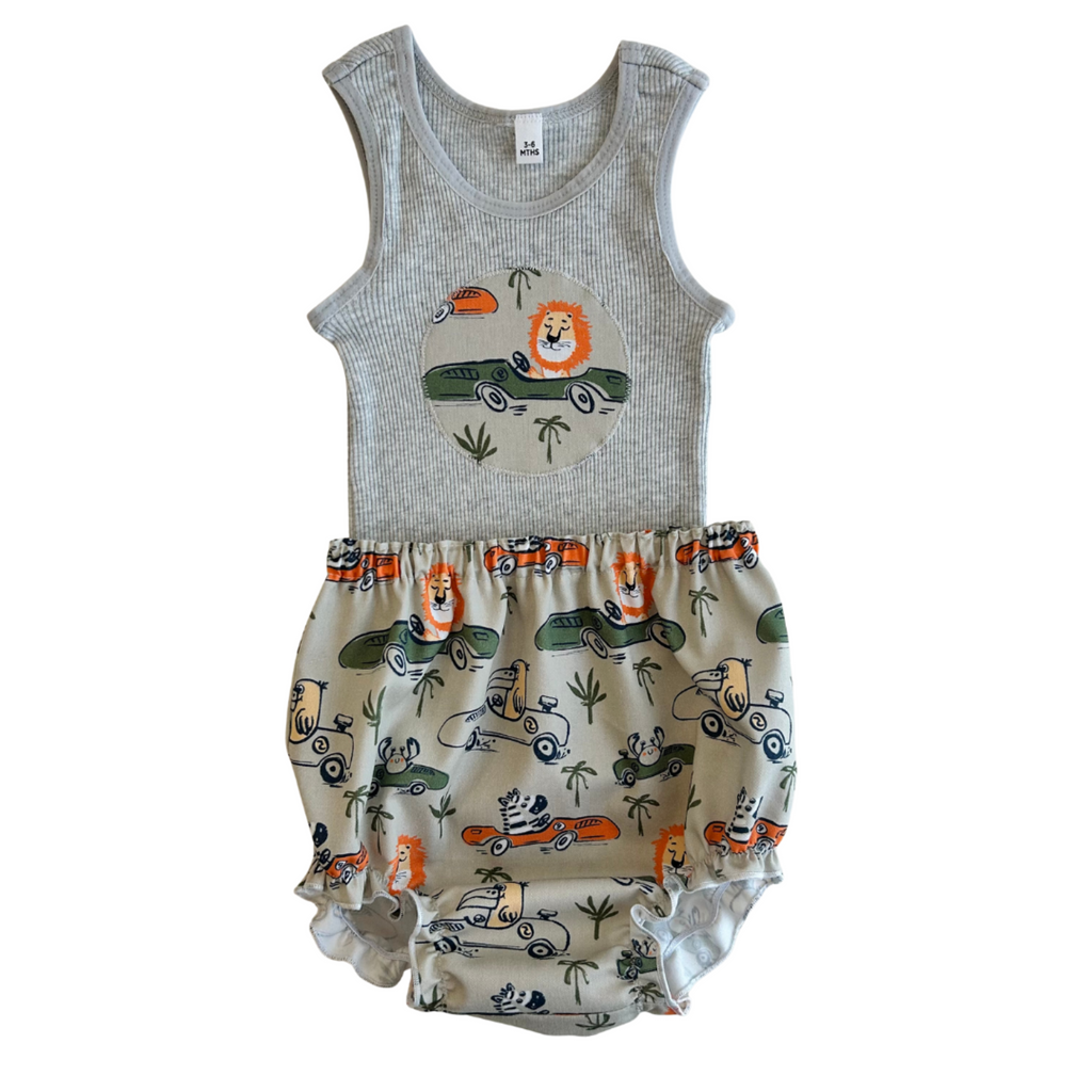 Safari Racer Singlet & Bloomer Set