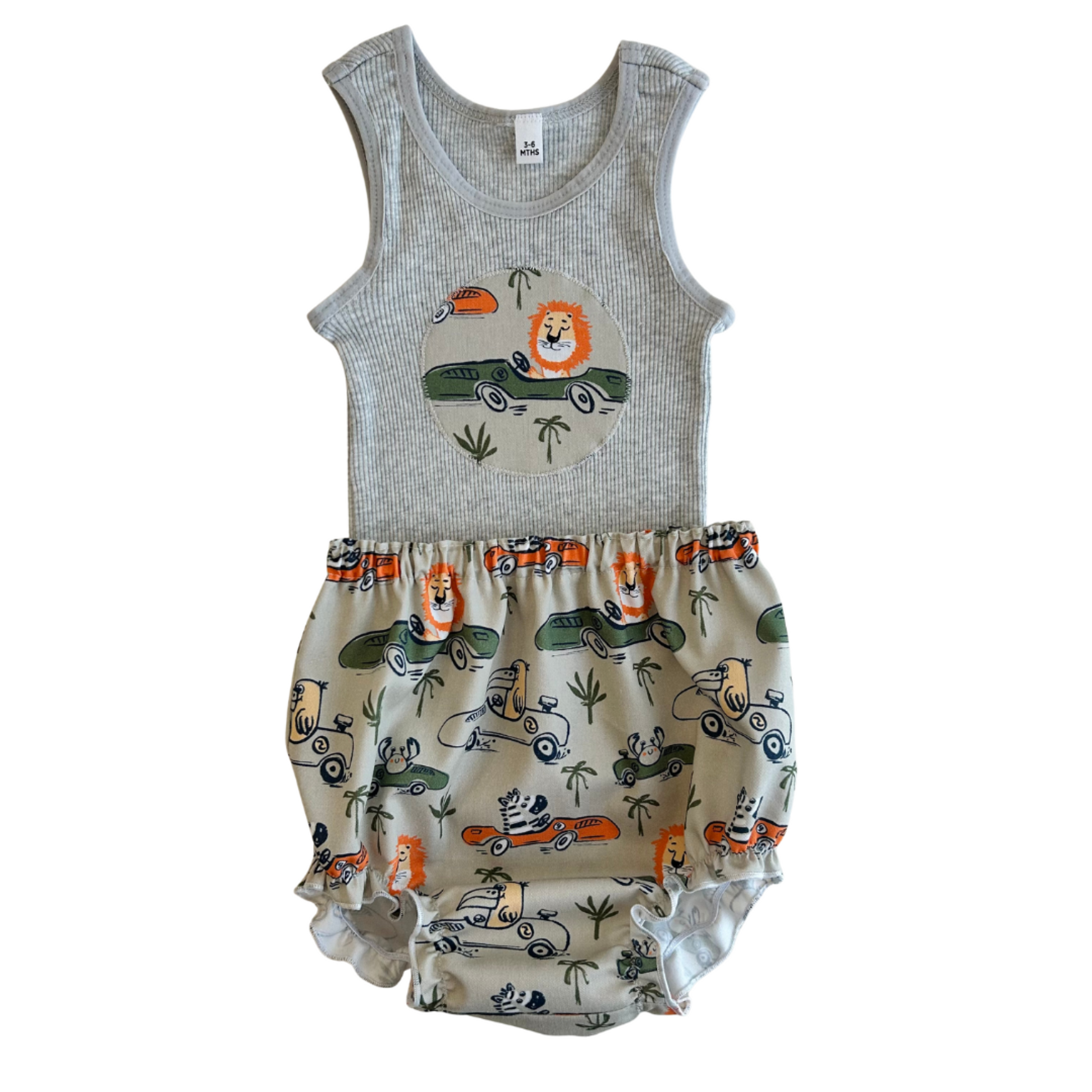 Safari Racer Singlet & Bloomer Set