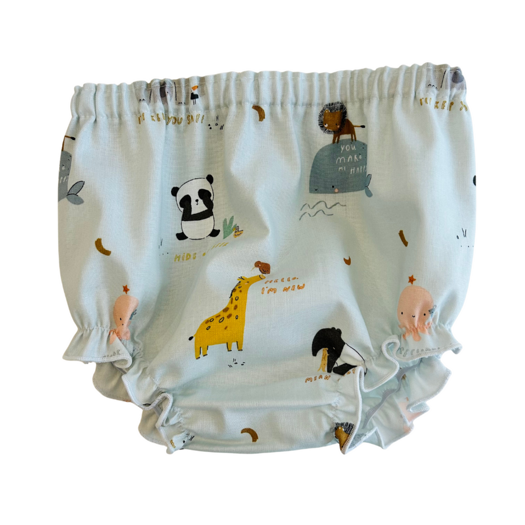 Zoo Animals Singlet & Bloomer Set