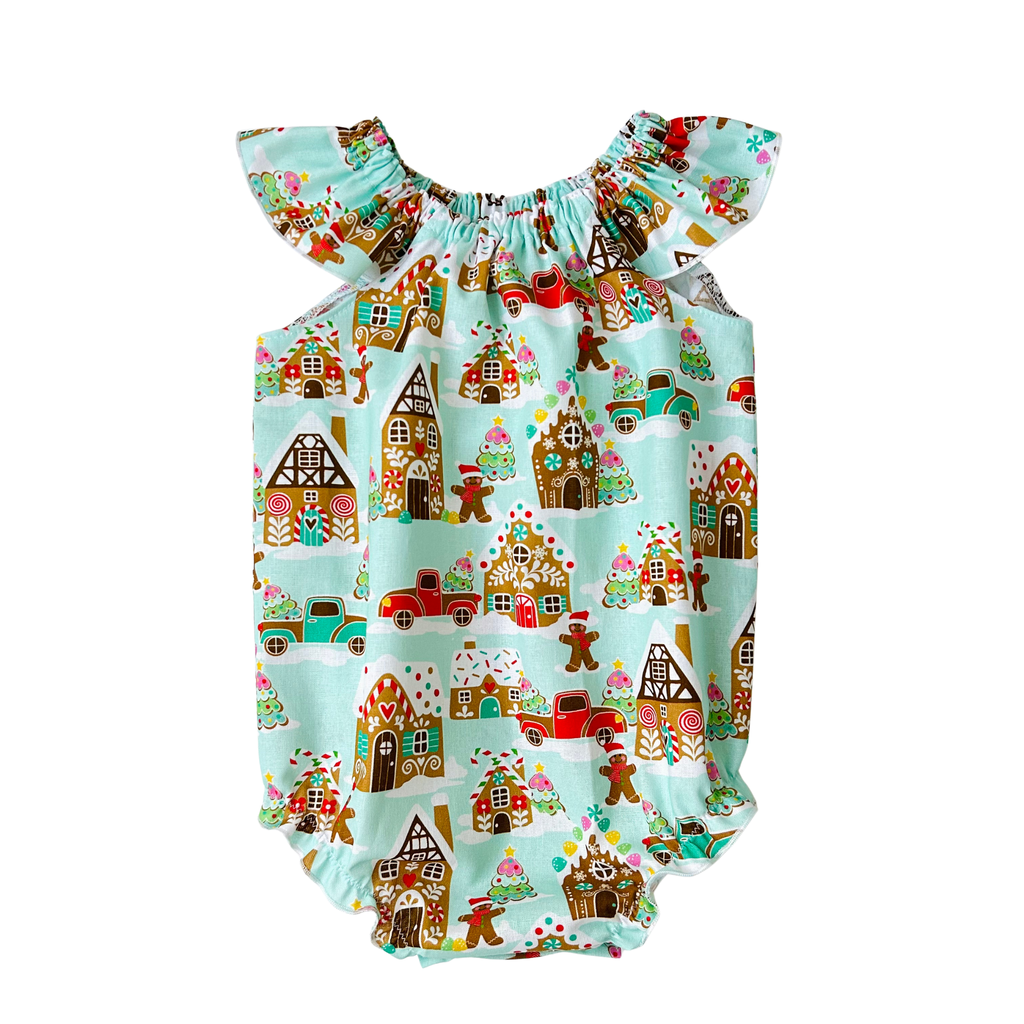 Gingerbread Allsorts Flutter Romper