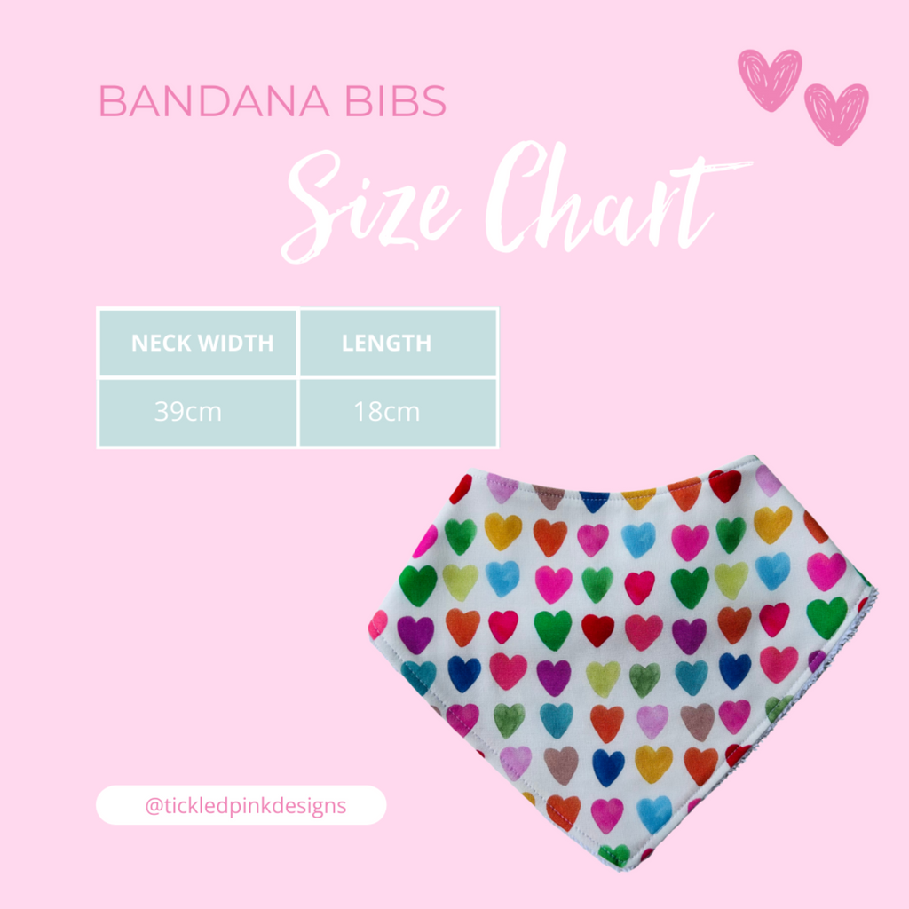 Pink Candy Stripes Bandana Bib