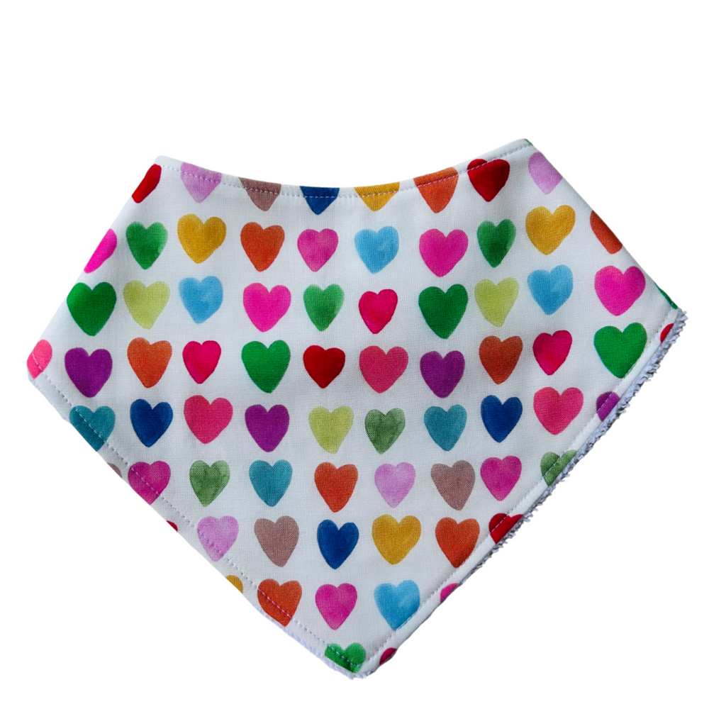 Love Hearts Bandana Bib