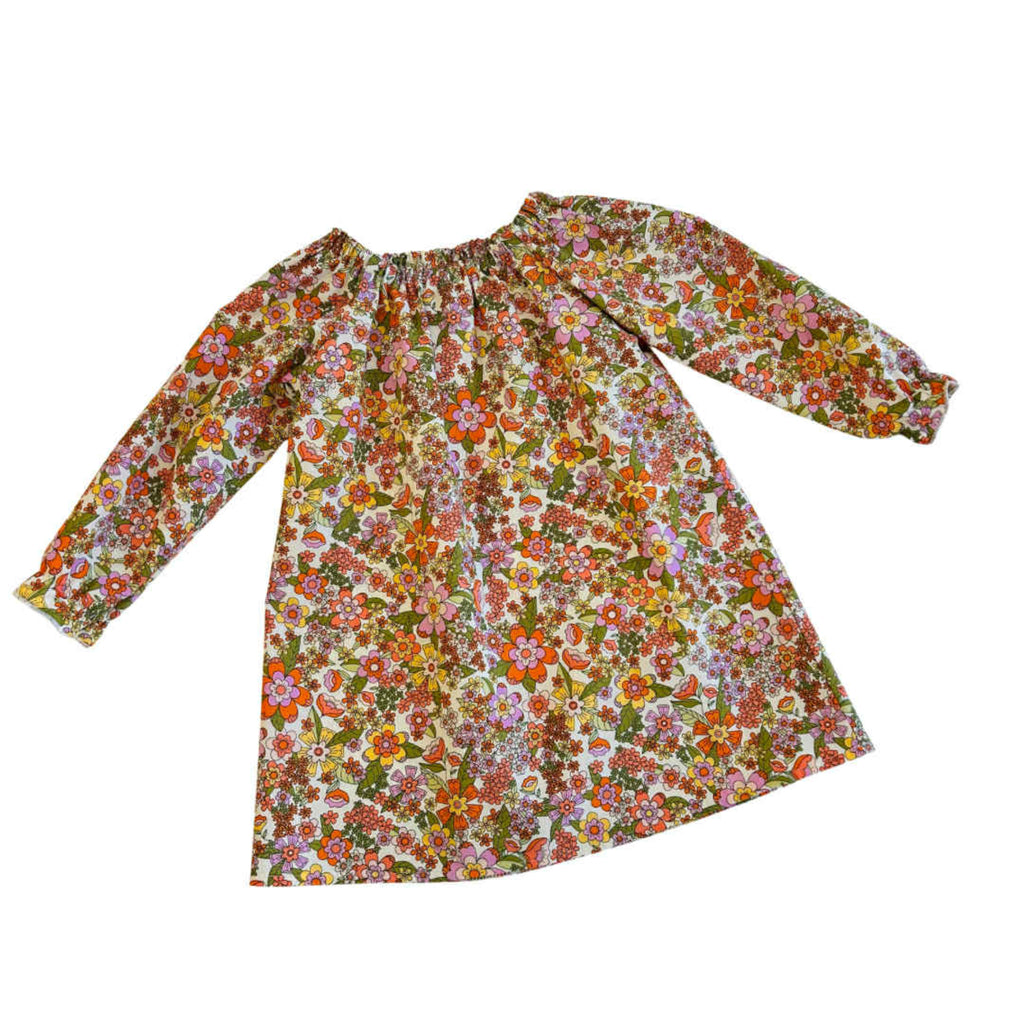 Boho Floral Smock Dress