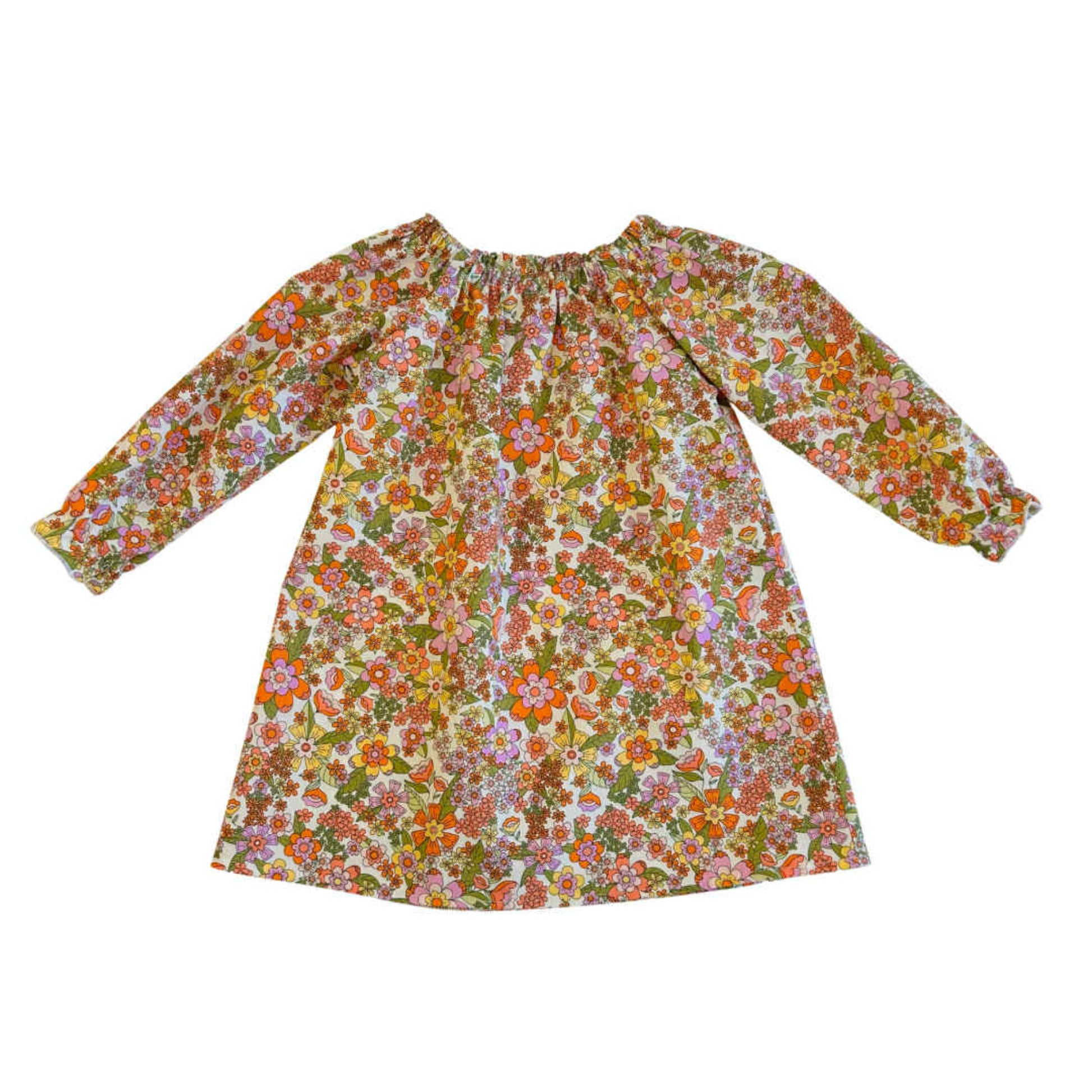 Boho Floral Smock Dress