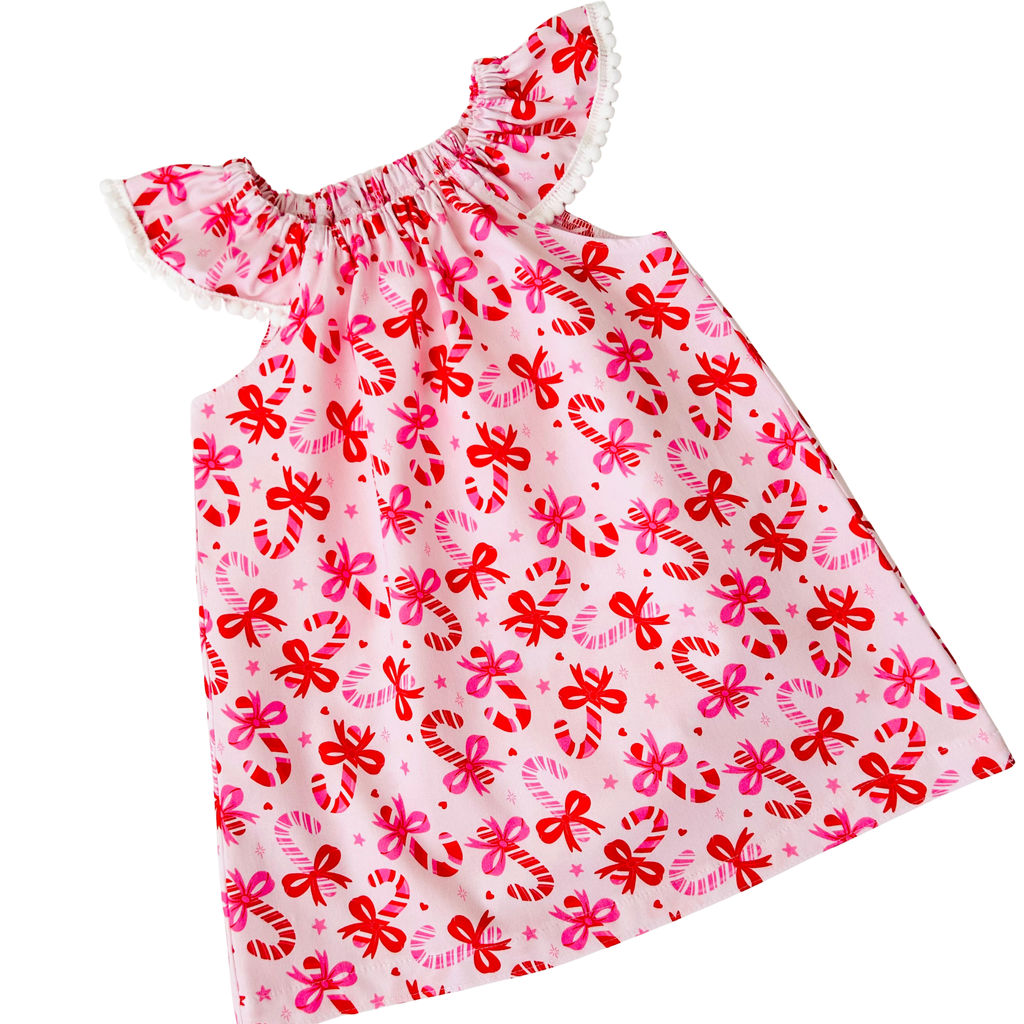 Candy Cane Love Flutter Dress