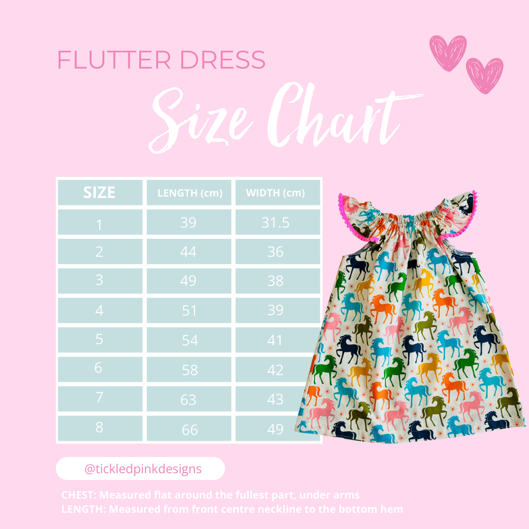 Vintage Floral Flutter Dress