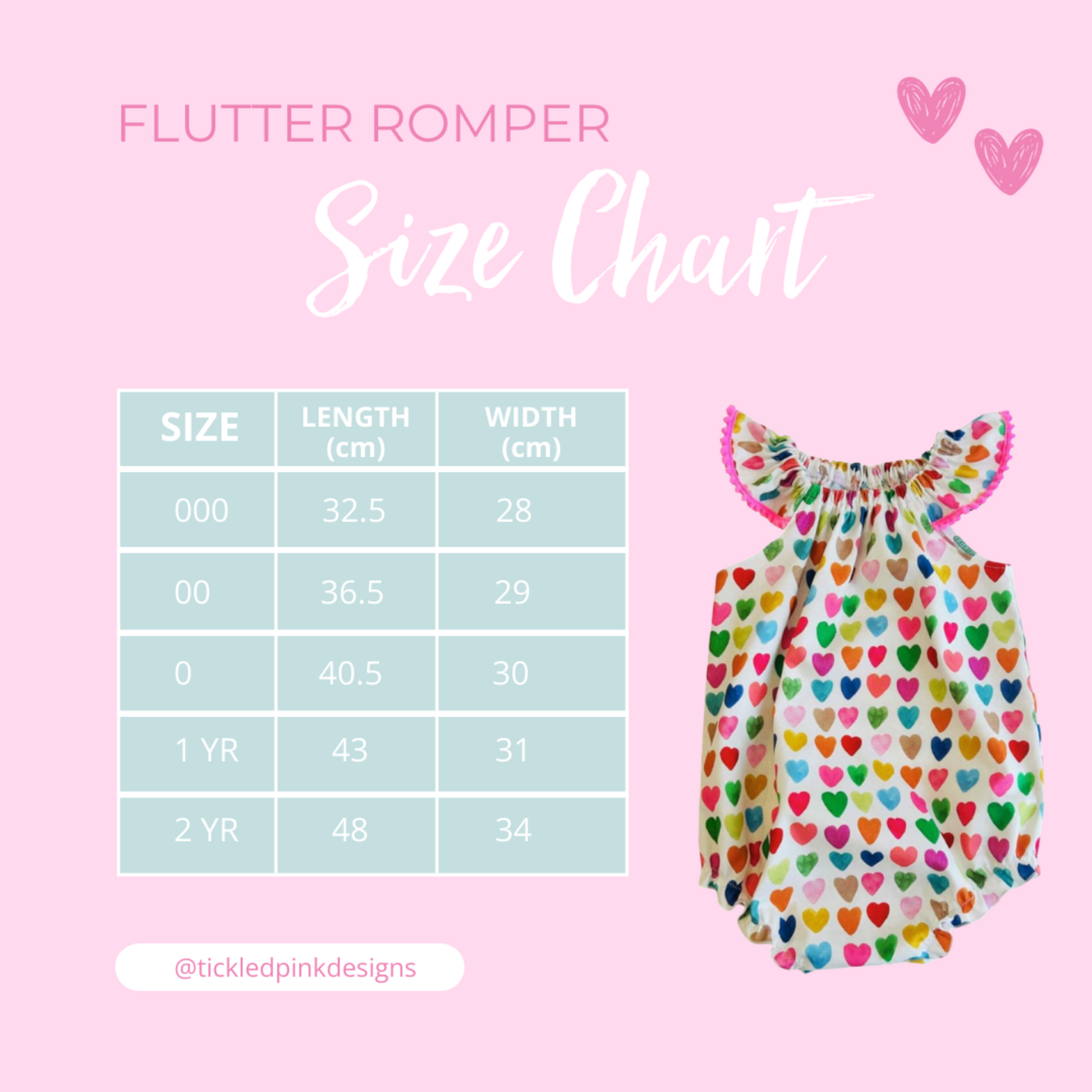 Pink Cherry Flutter Romper