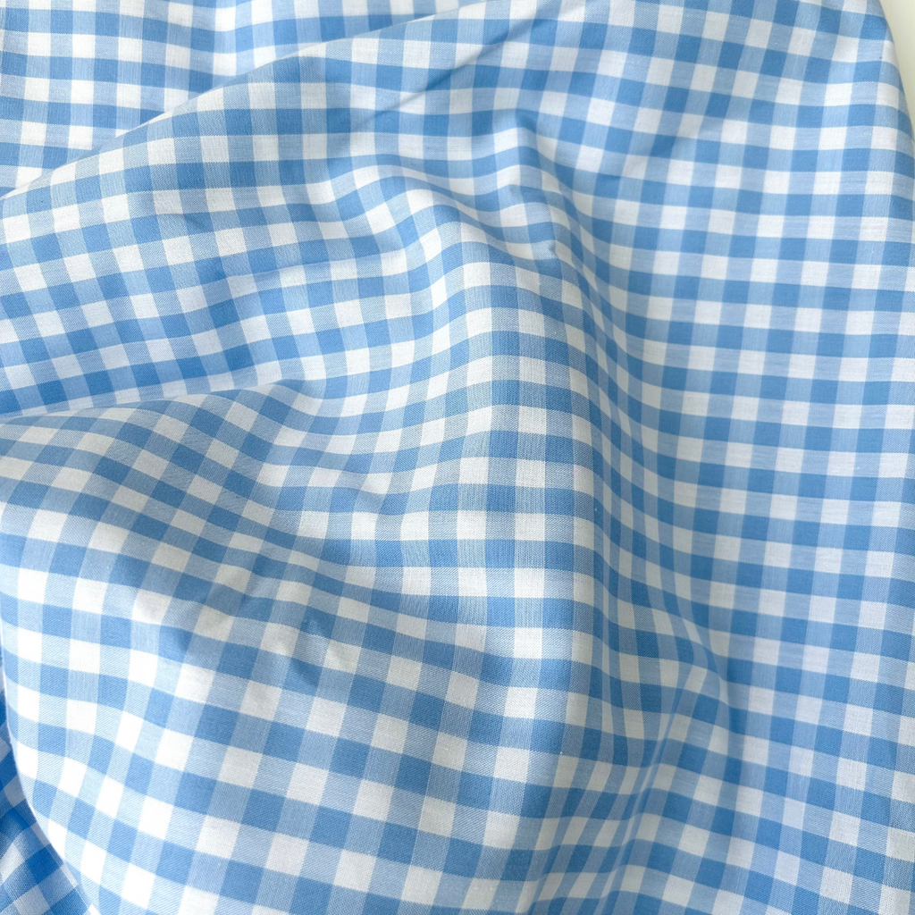 Blue Gingham Love Smock Dress