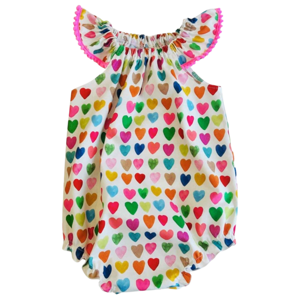 Love Hearts Flutter Romper