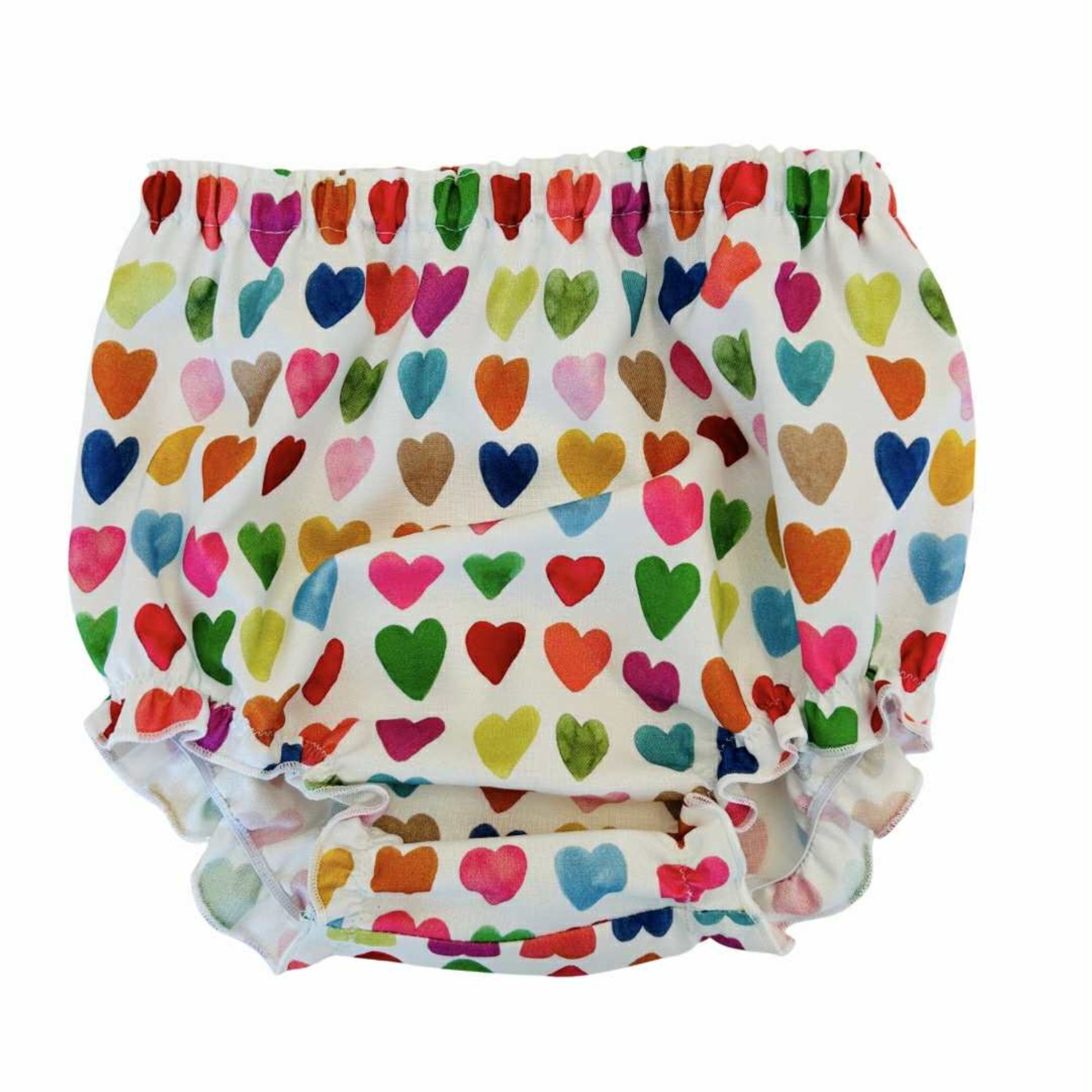 Love Hearts Frilly Singlet Top & Bloomer Set
