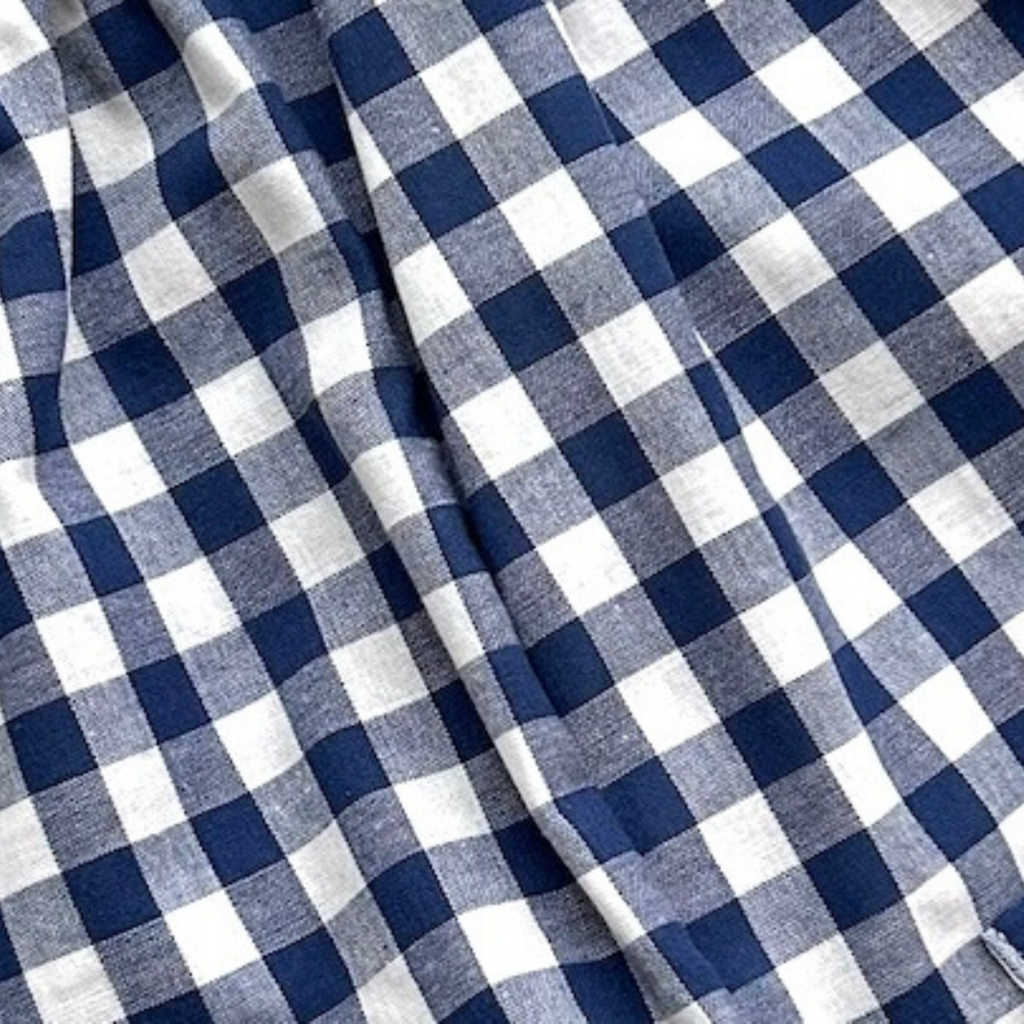 Navy Gingham Love Overalls