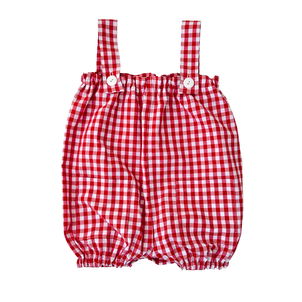 Red Gingham Love Overalls