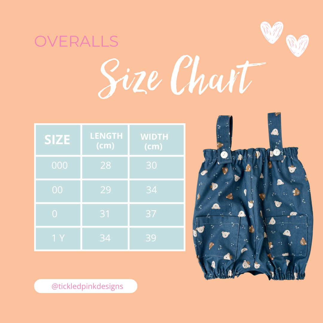 Navy Gingham Love Overalls