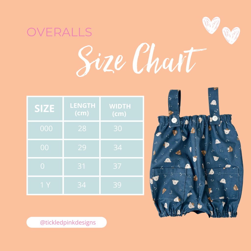 Blue Gingham Love Overalls