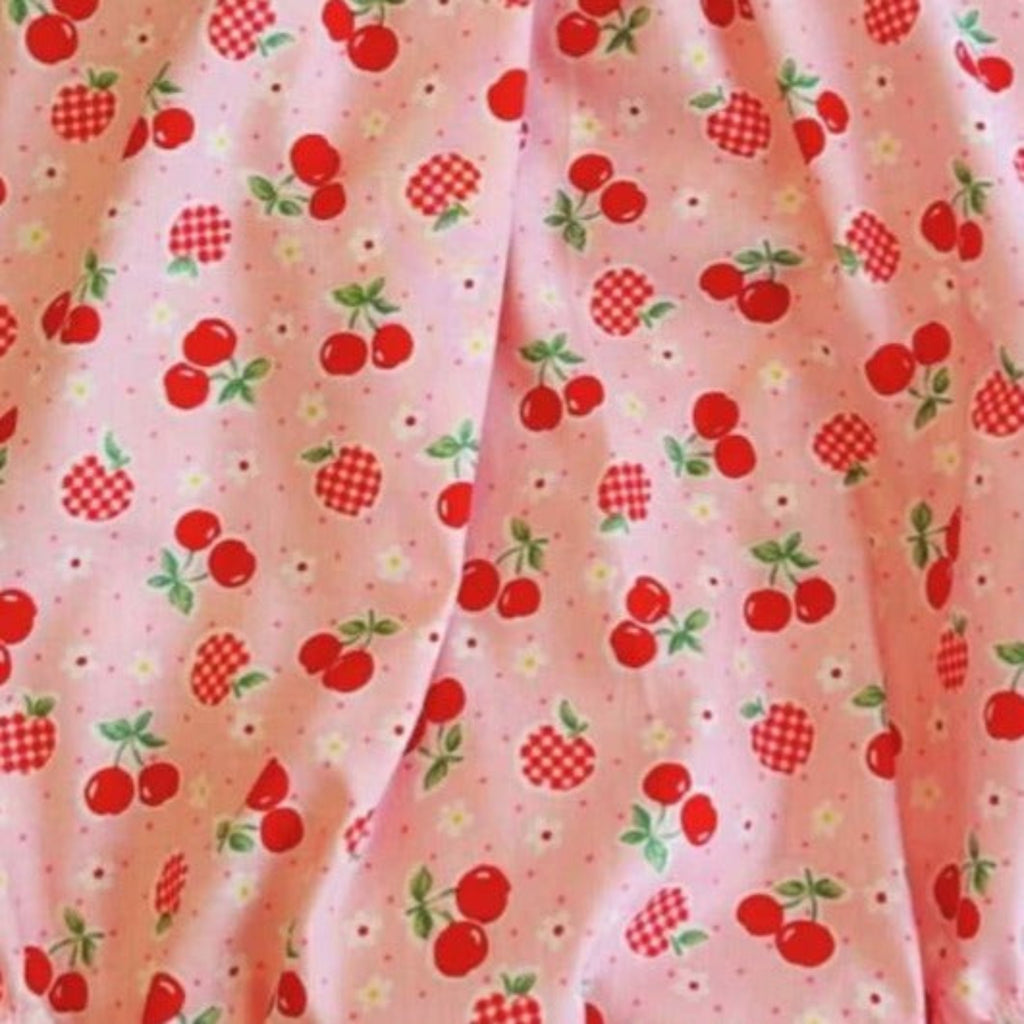 Pink Cherry Smock Romper