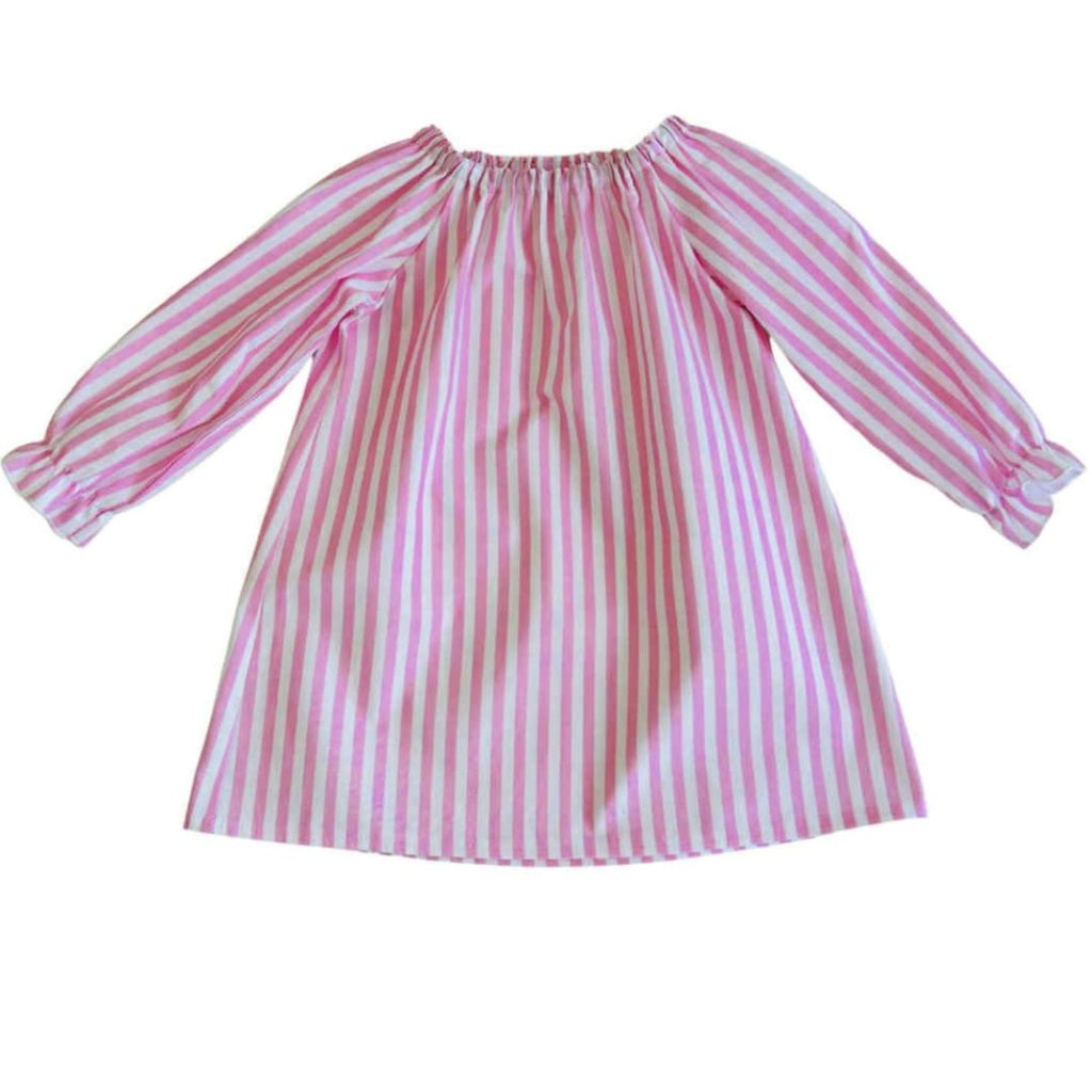Pink Candy Stripes Smock Dress