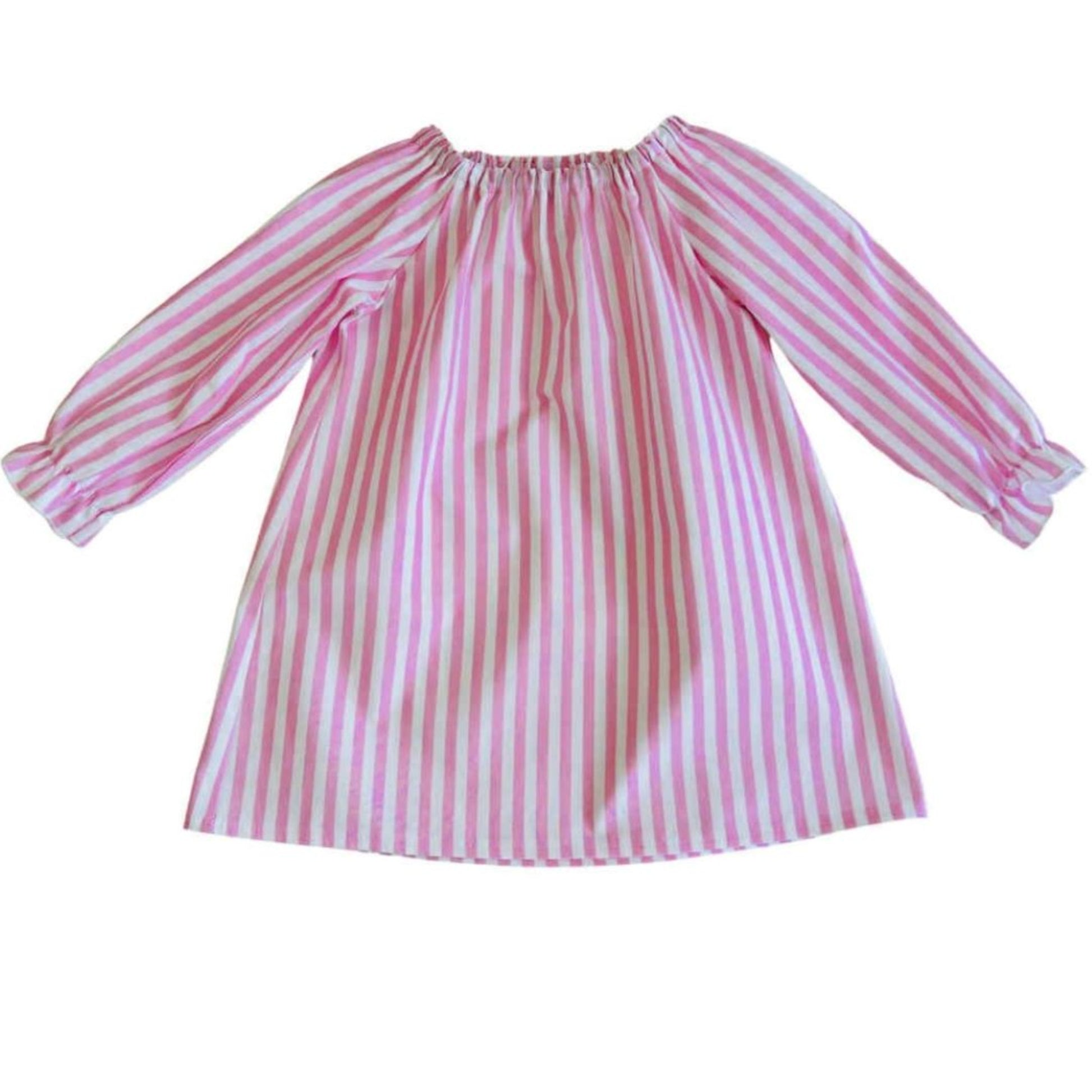 Pink Candy Stripes Smock Dress