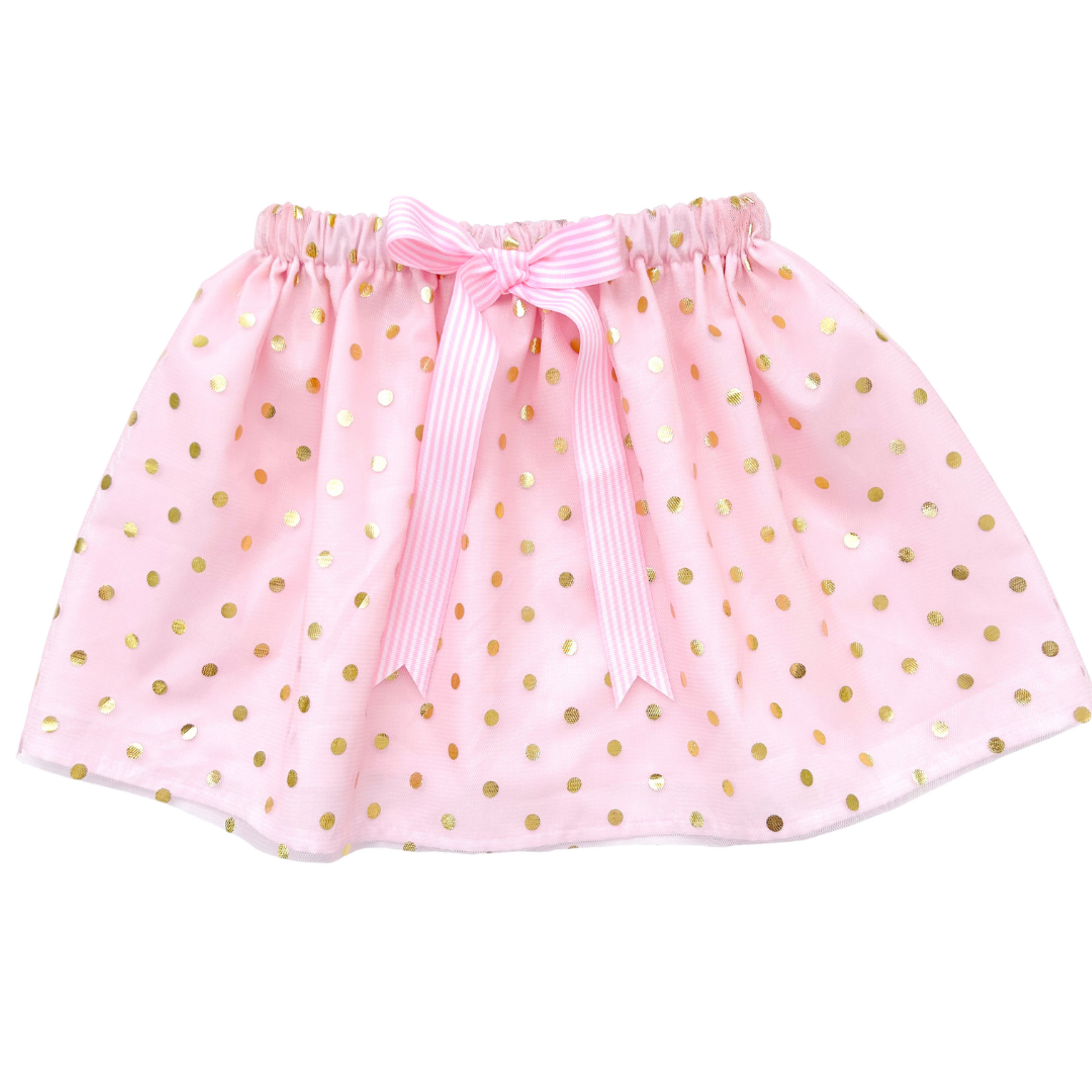 Pink & Gold Spot Tutu Skirt
