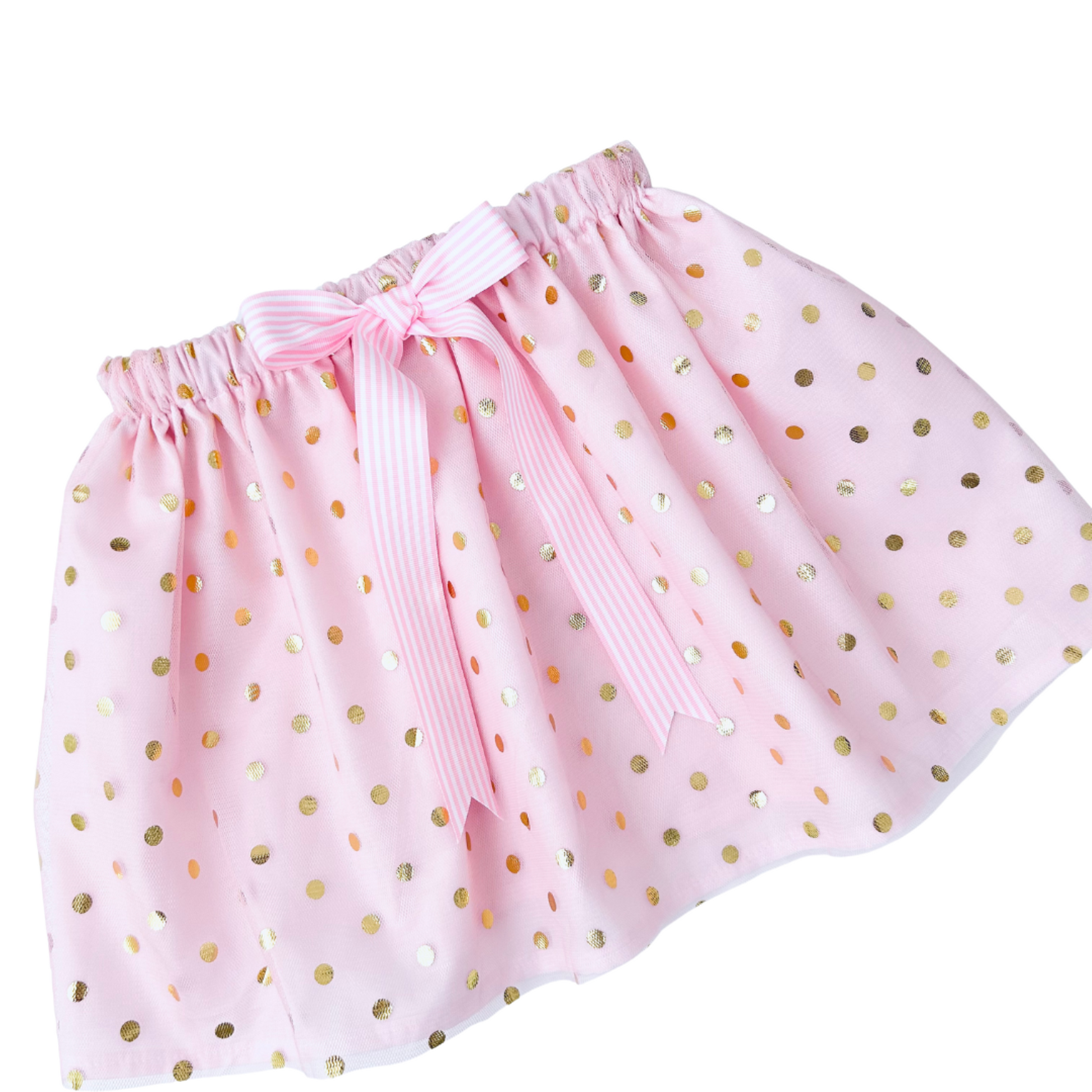 Pink & Gold Spot Tutu Skirt