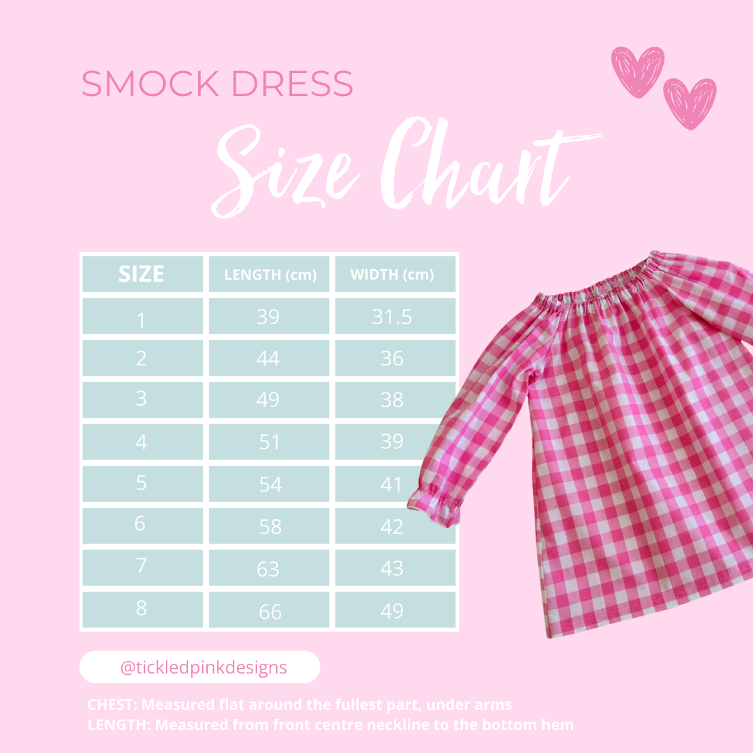 Lemon Love Hearts Smock Dress