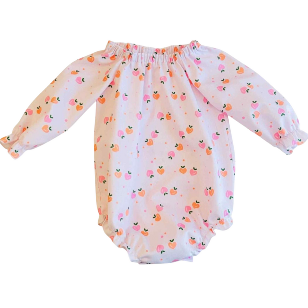 Strawberry Kisses Smock Romper