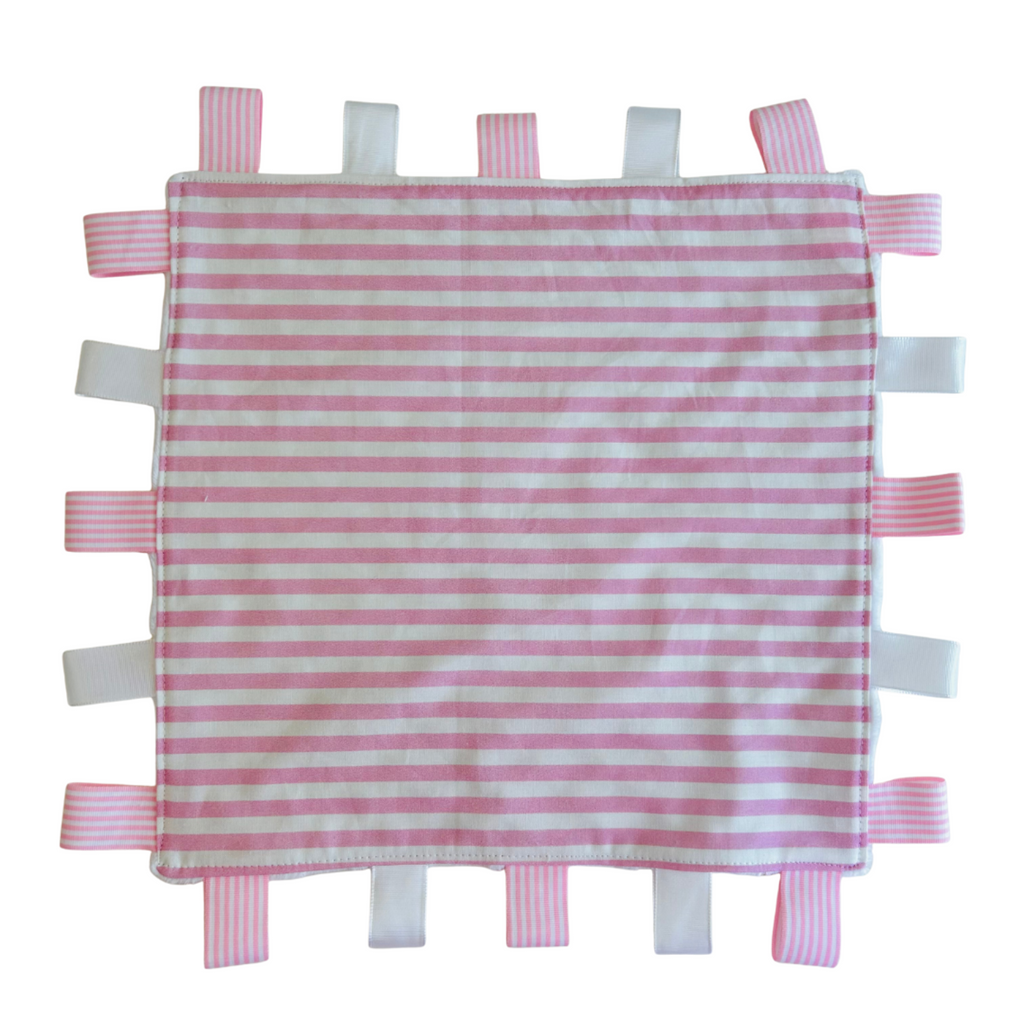 Pink Candy Stripes Taggie