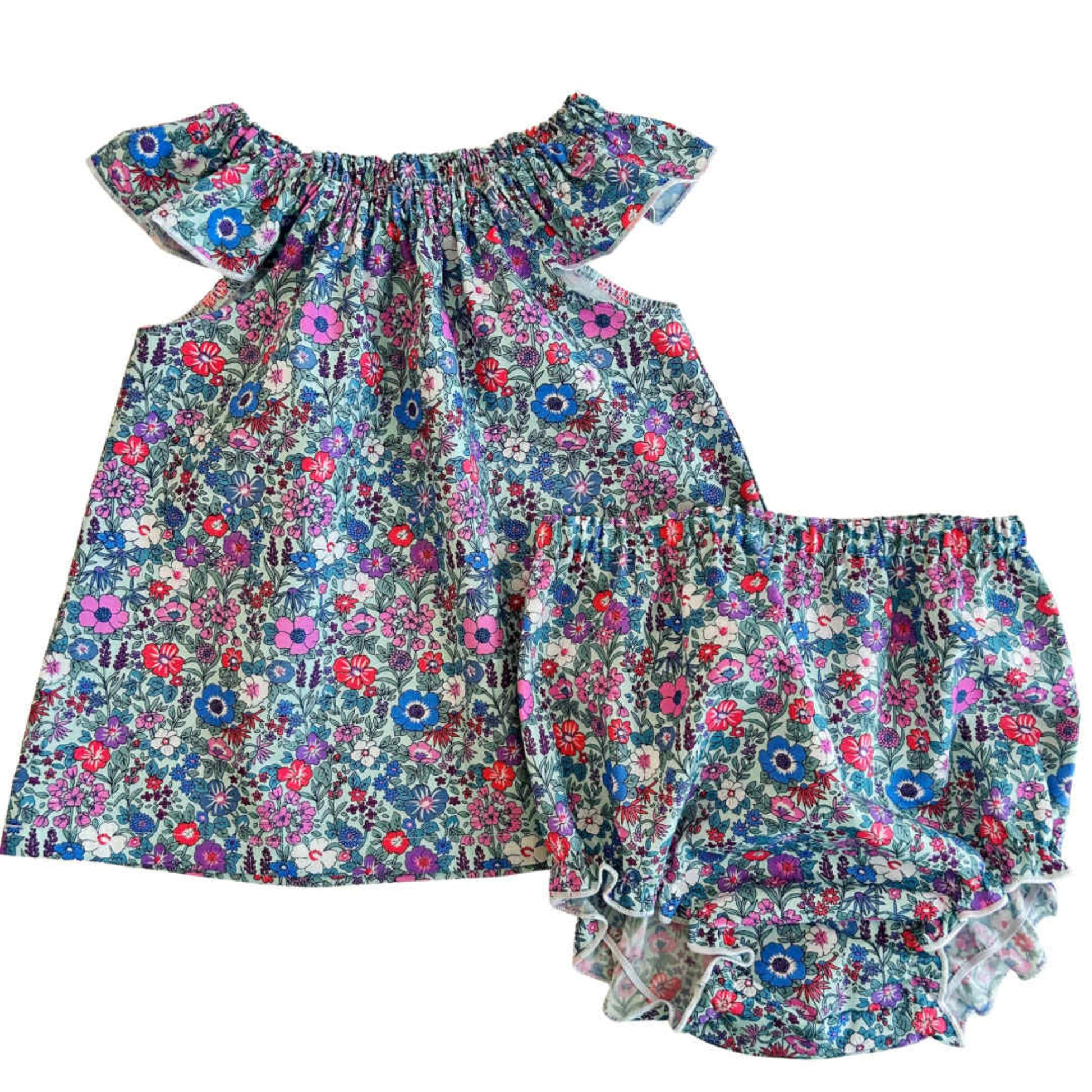 Floral dress and bloomers