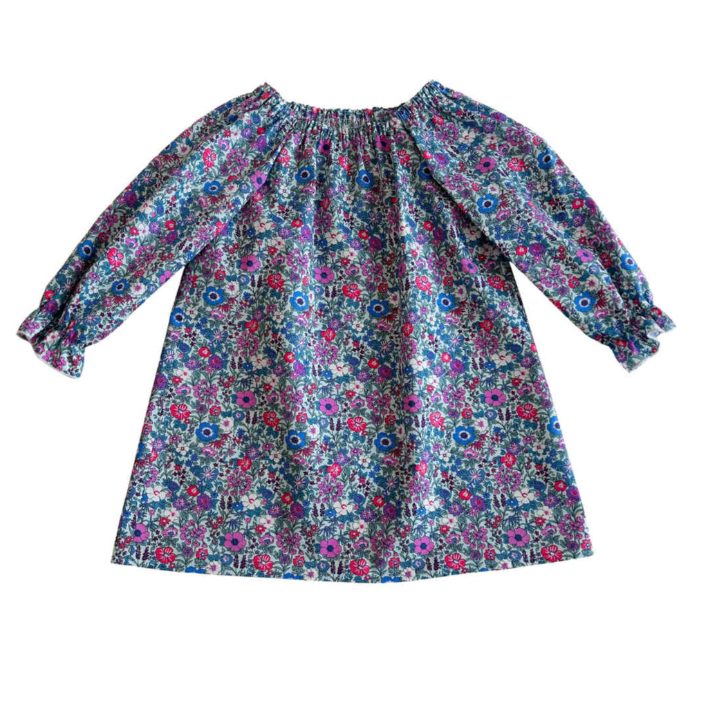 Vintage Floral Smock Dress