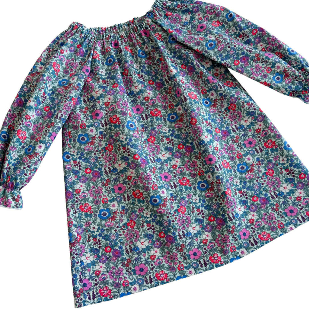 Vintage Floral Smock Dress