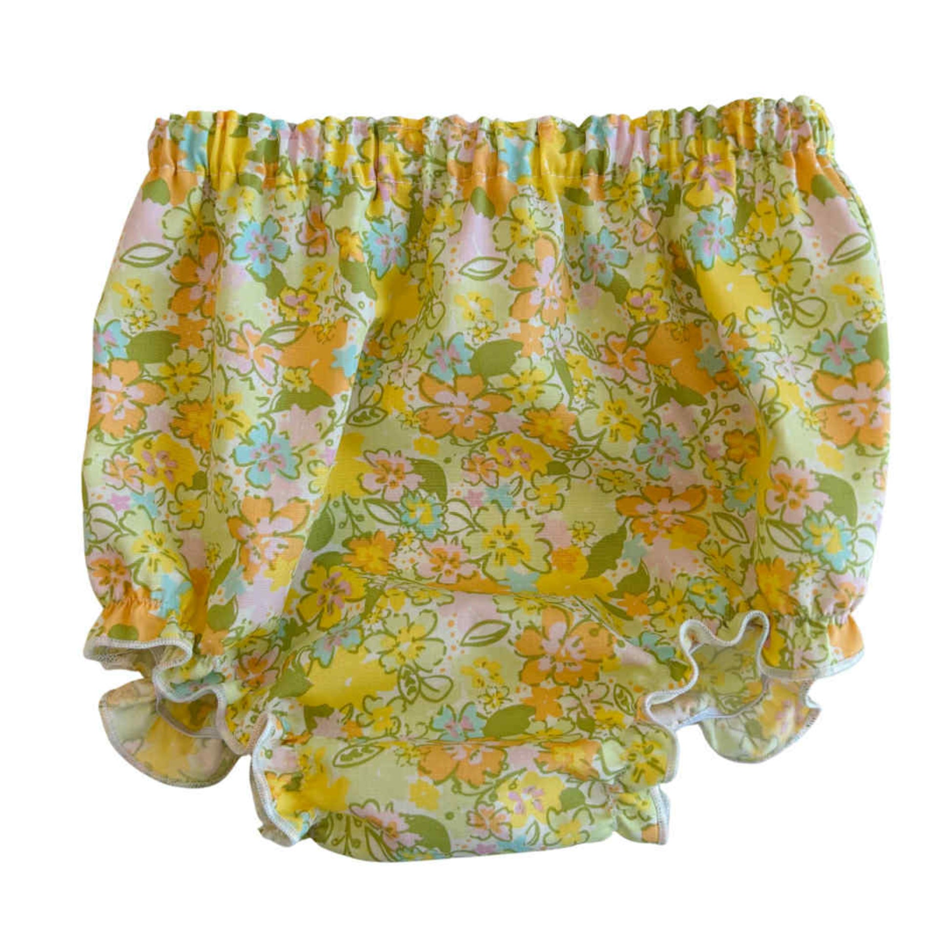 Yellow Blossom Flutter Top & Bloomer Set