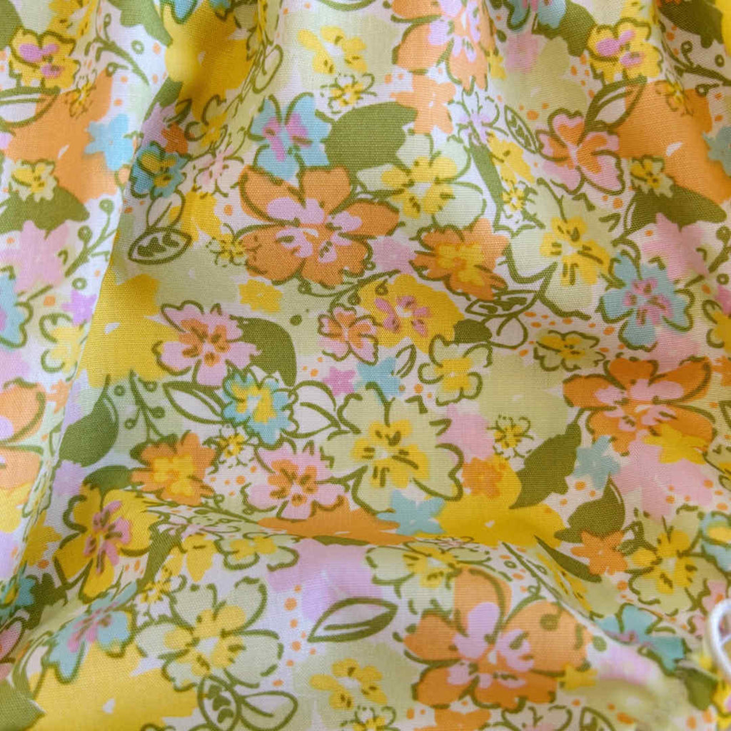 Yellow Blossom Flutter Top & Bloomer Set
