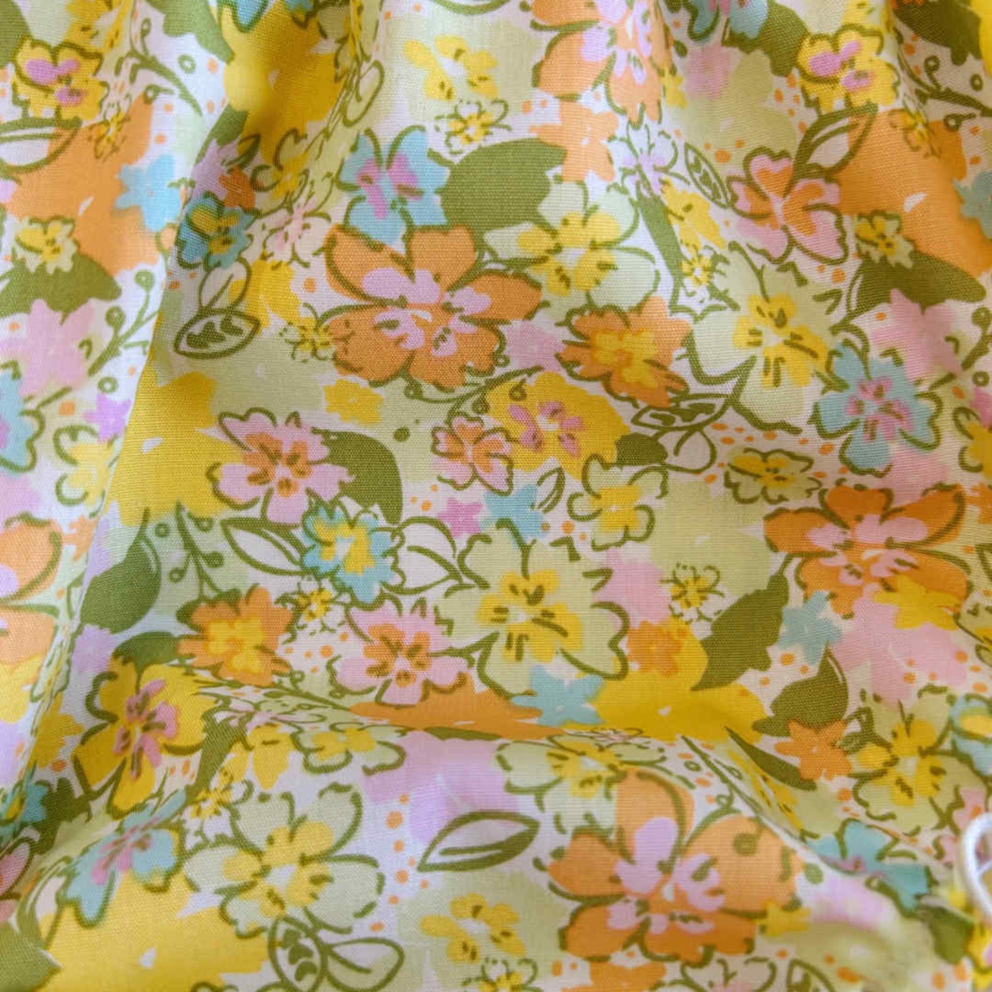 Yellow Blossom Flutter Top & Bloomer Set