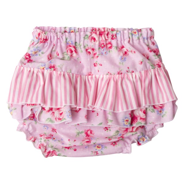 Pink Summer Floral Frilly Bloomers - Sold Out - Tickled Pink Design